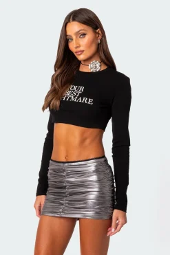 Best Nightmare Cropped T Shirt