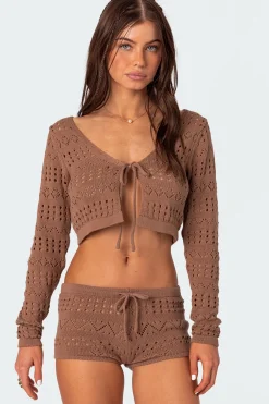 Betsy Tie Front Knitted Cardigan