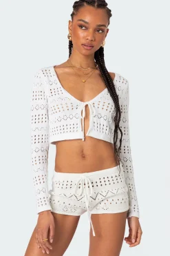 Betsy Tie Front Knitted Cardigan