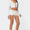 Betsy Tie Front Knitted Shorts