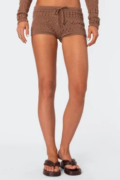 Betsy Tie Front Knitted Shorts