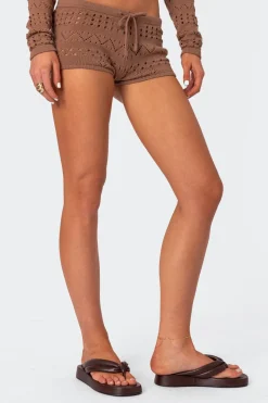 Betsy Tie Front Knitted Shorts