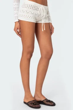 Betsy Tie Front Knitted Shorts