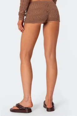 Betsy Tie Front Knitted Shorts