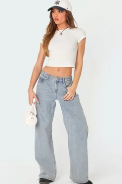 Better Basics Cropped T Shirt