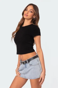 Better Basics Cropped T Shirt