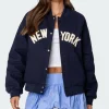 Big Apple Oversized Bomber Jacket