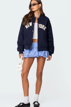 Big Apple Oversized Bomber Jacket