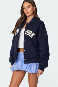 Big Apple Oversized Bomber Jacket