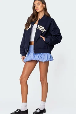 Big Apple Oversized Bomber Jacket