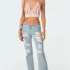 Bindi Low-Rise Ripped Jeans