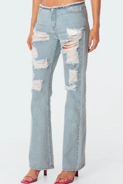 Bindi Low-Rise Ripped Jeans