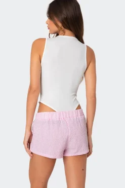 Bloom Lace Trim Ribbed Bodysuit