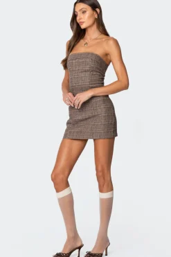 Boss Mode Plaid Mini Dress