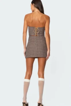 Boss Mode Plaid Mini Dress