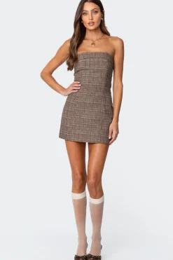 Boss Mode Plaid Mini Dress
