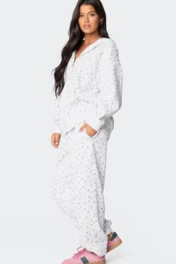 Bouquet Oversized Zip Up Hoodie