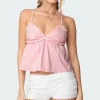 Bow & Frill Babydoll Top