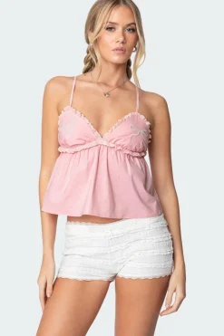 Bow & Frill Babydoll Top