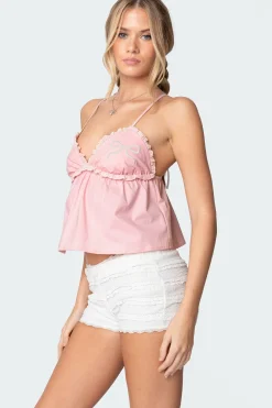 Bow & Frill Babydoll Top
