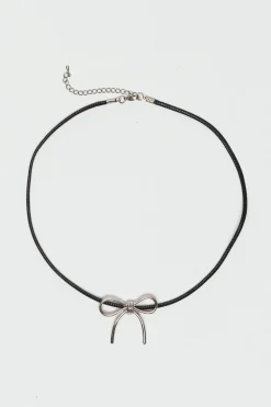Bow Cord Necklace