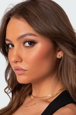 Bow Huggy Hoop Earrings