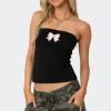 Bow Patch Tube Top