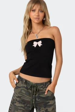 Bow Patch Tube Top