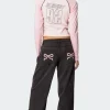 Bow Pocket Relaxed Jeans