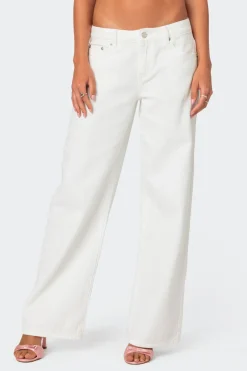Bow Pocket Relaxed Jeans