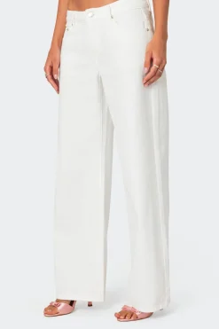 Bow Pocket Relaxed Jeans