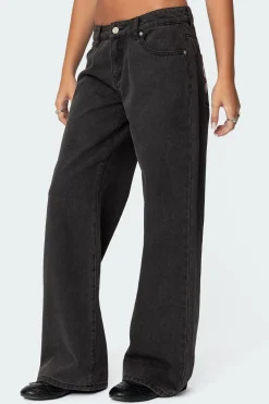Bow Pocket Relaxed Jeans