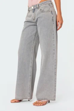 Bow Pocket Relaxed Jeans