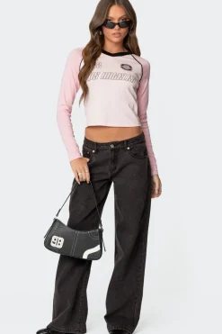 Bow Pocket Relaxed Jeans