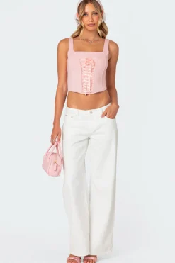 Bow Pocket Relaxed Jeans