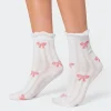Bow Printed Socks