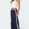 Bow Stripe Nylon Track Pants