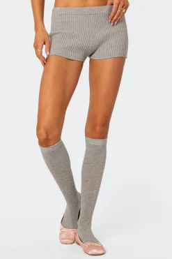 Bow Time Knit Micro Shorts