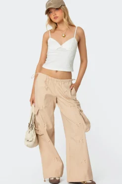 Bow Trim Cargo Parachute Pants