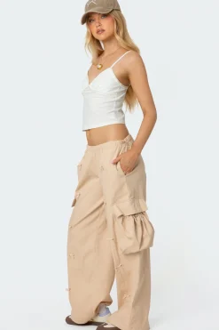 Bow Trim Cargo Parachute Pants