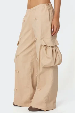 Bow Trim Cargo Parachute Pants