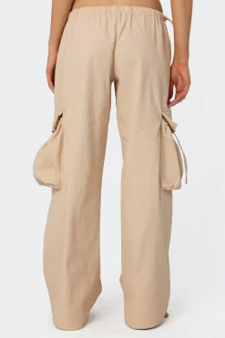 Bow Trim Cargo Parachute Pants