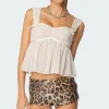Bowe Babydoll Mesh Top