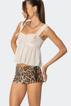 Bowe Babydoll Mesh Top