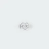 Bowed Heart Ring