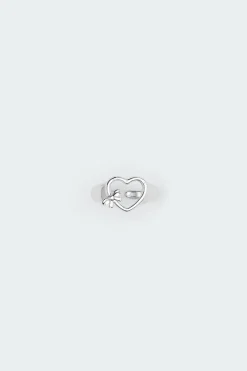 Bowed Heart Ring
