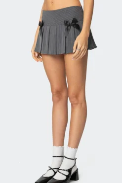 Bowen Pinstripe Pleated Mini Skort