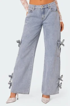 Bows 4 Days Low Rise Baggy Jeans