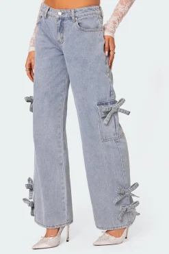Bows 4 Days Low Rise Baggy Jeans