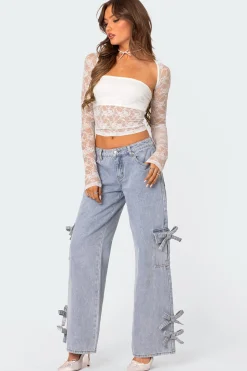 Bows 4 Days Low Rise Baggy Jeans